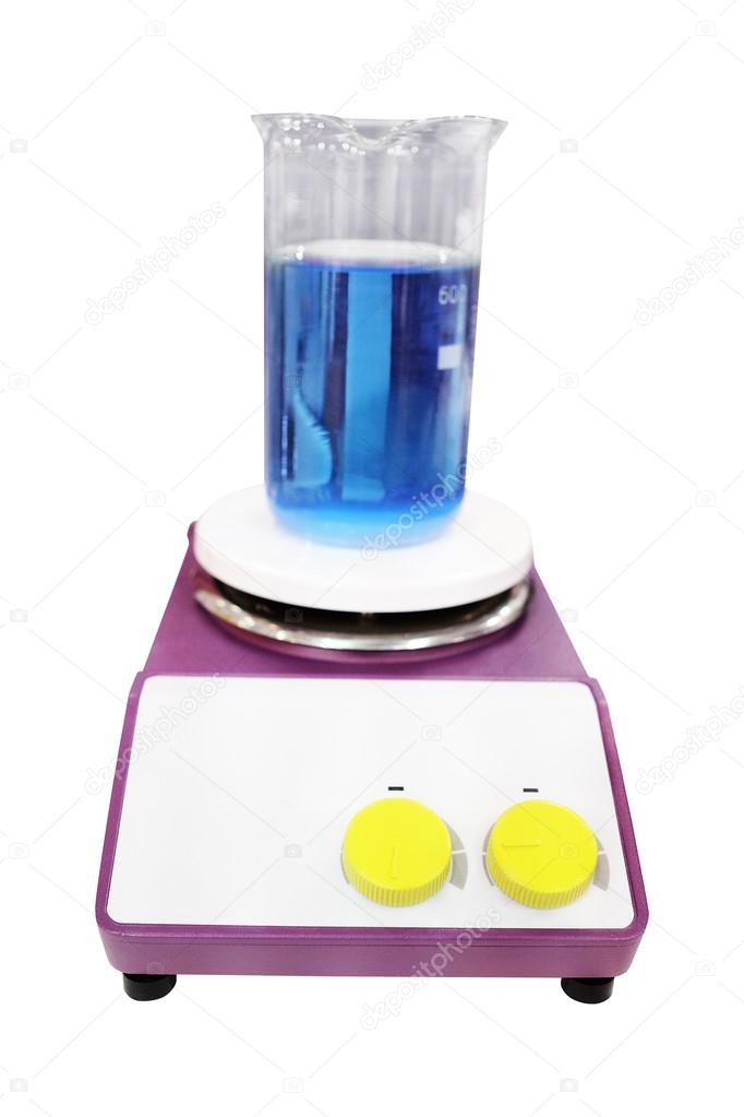 Laboratory equipment with chemical substance