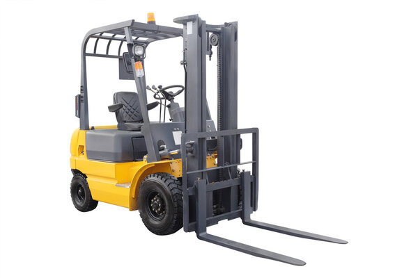 Погрузчик изолирован на заднем плане
