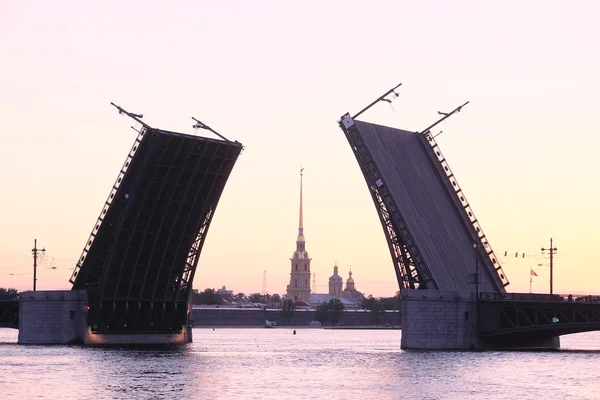 Paleis brug in Sint-petersburg, Rusland — Stockfoto