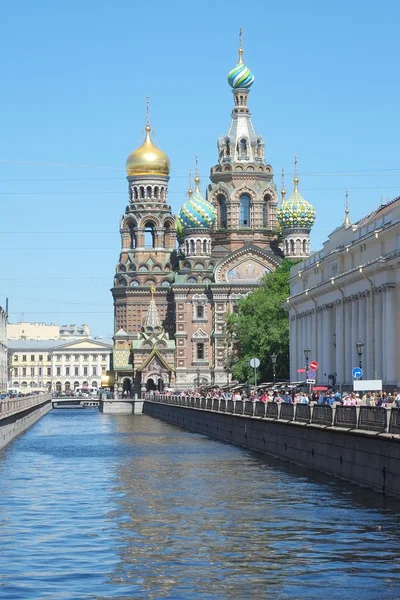 Церковь Спасителя на пролитой крови — стоковое фото