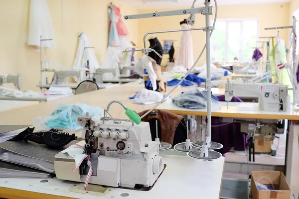 Interior of a garment factory shop — Stock Photo, Image