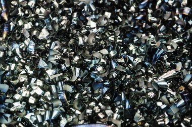 Arka plan ile metalik tıraş