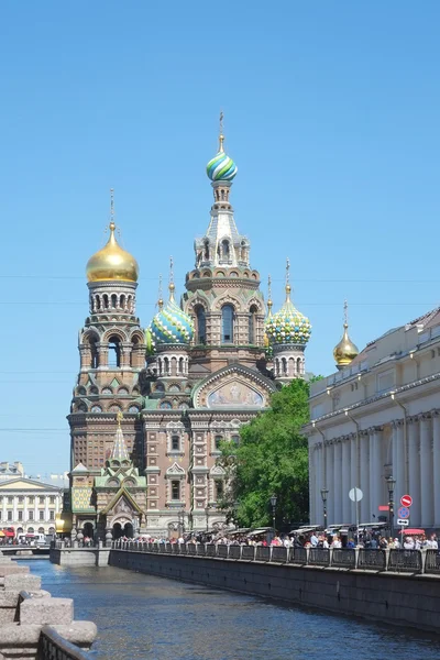 Megváltó ömlött a vér a St. Petersburg — Stock Fotó