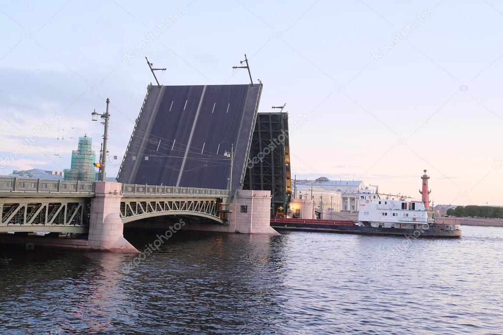Palace bridge  in St. Petersburg