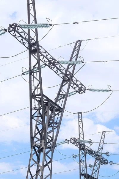 Electricity Pilons in the Countryside — Φωτογραφία Αρχείου