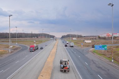 Simferopol shosse Moskova'da gün trafik