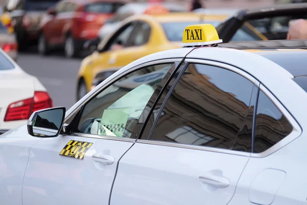 Taxi car in Moscow — Stock Fotó