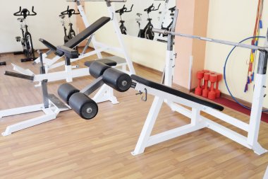 bir fitness salonu görüntüsü