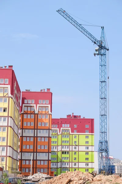 Image of a tower crane — Stock Photo, Image