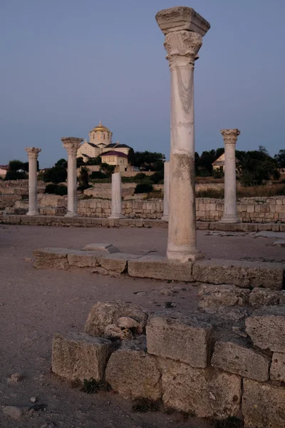 Las ruinas de Chersonese en Sebastopol — Foto de Stock