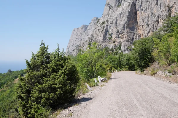 Paesaggio con l'immagine di una strada di montagna — Foto Stock