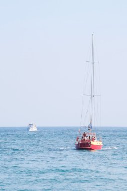 sailer denizde görüntü