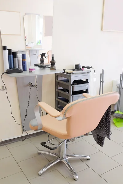 Professionell arbetsplats i en barbershop — Stockfoto