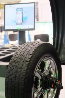Modern lastik makine servis istasyonu