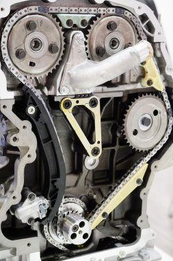 Kemer sürüş ile bir motor parçası