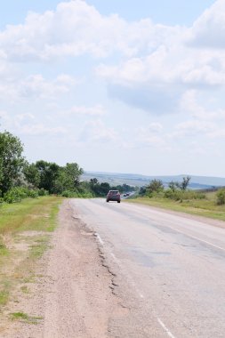 köy yolunda görüntü ile peyzaj