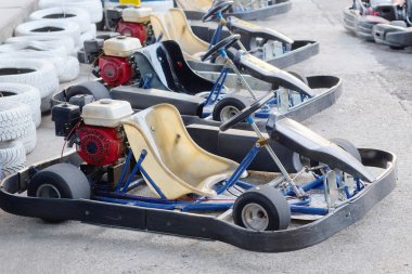 Bir go-kart görüntüsünü