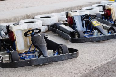 Bir go-kart görüntüsünü