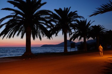 Adriyatik bay görüntü ile gece manzarası