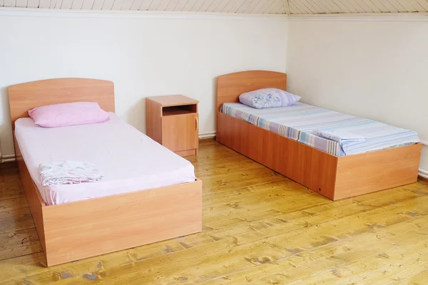 Interior de un dormitorio de hotel — Foto de Stock