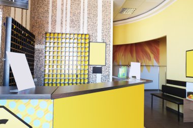 Resepsiyonda bir fitness merkezi