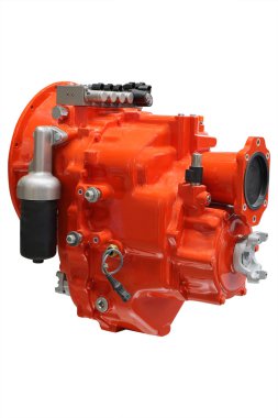 Max, bir motorun altında beyaz arka plan görüntü