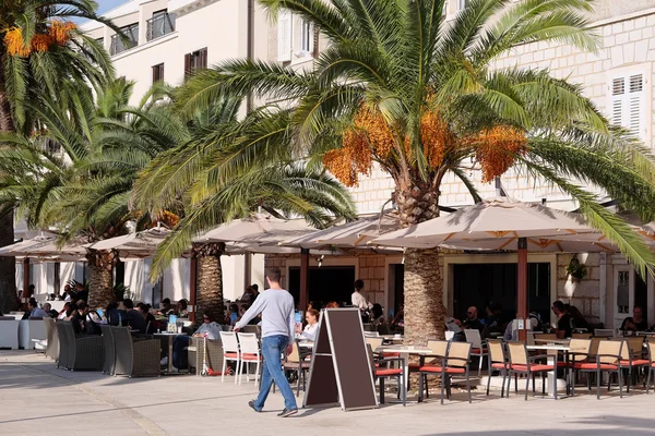 Café en la playa en Tivat —  Fotos de Stock