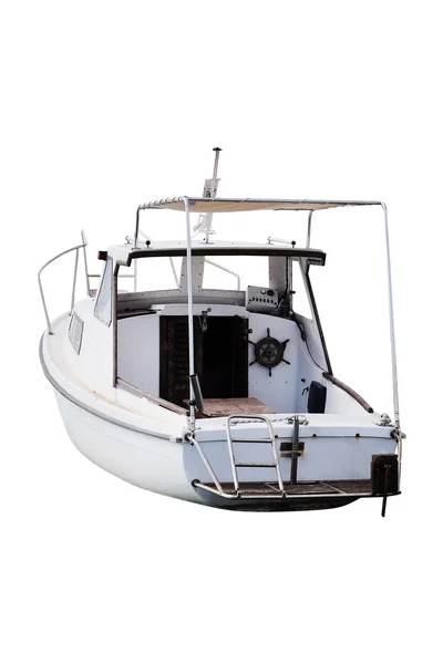 Barco isolado sob o fundo branco — Fotografia de Stock