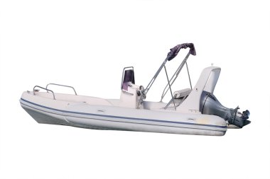 Beyaz arka plan altında izole tekne