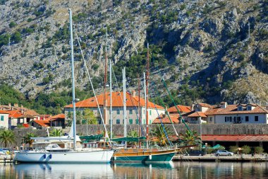 Tekneler görüntü ile manzara