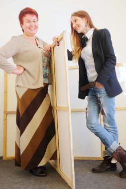 İki ressamlar portresi