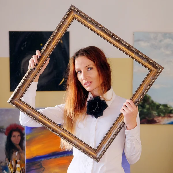 Portrait of a painter — Stock Photo, Image