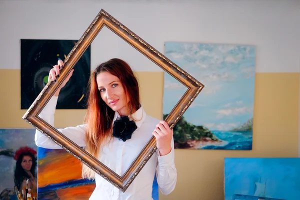 Portrait of a painter — Stock Photo, Image