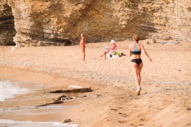 görüntü eğitim kız sporcunun