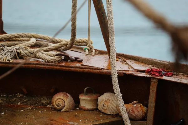 釣りボートのデッキ — ストック写真