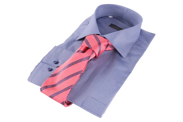 Necktie on a shirt — Stock Photo, Image