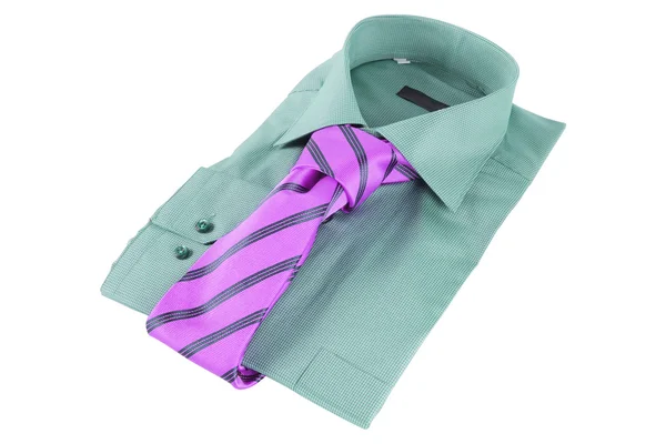 Necktie on a shirt — Stock Photo, Image