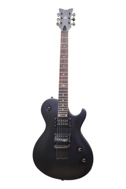 Beyaz arka plan altında izole gitar