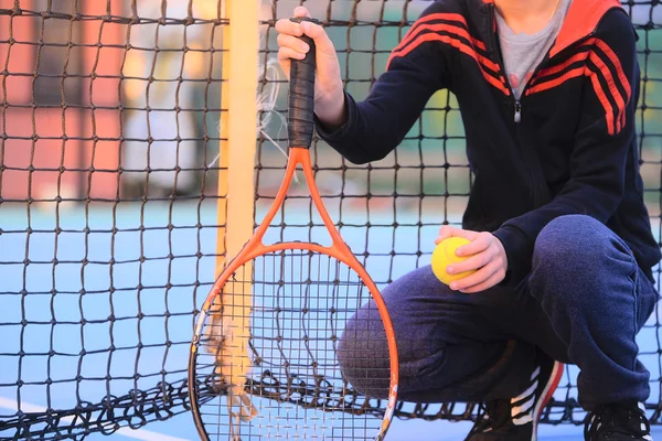 Bilden av en tennisspelare — Stockfoto