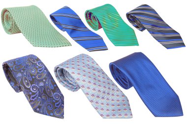 Beyaz arka plan altında izole kravat