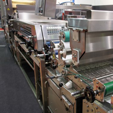 Bir fırın konveyör görüntüsünü