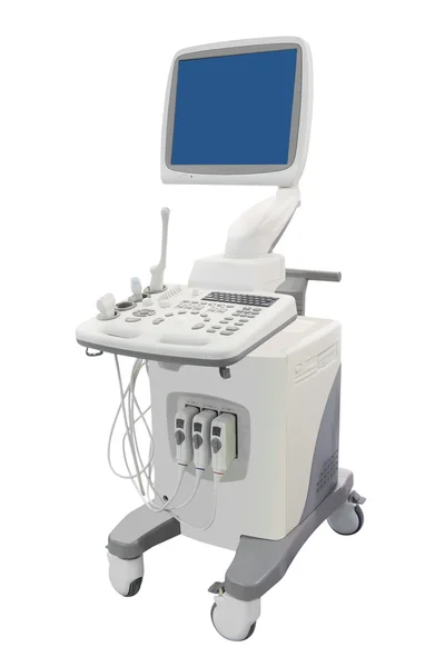 Ultrazvukový přístroj na bílém pozadí — Stock fotografie