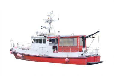 Beyaz arka plan altında izole tekne