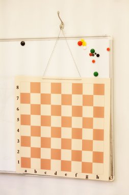 bir satranç tahtası