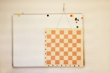 bir satranç tahtası