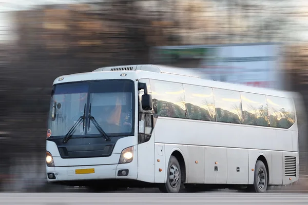 Route bus on a highway — Stock Photo, Image