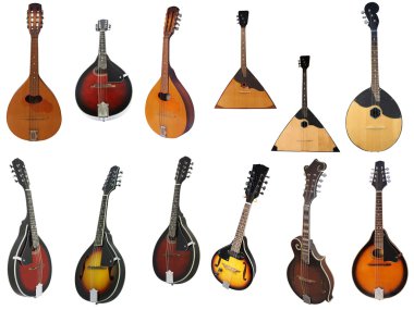 Mandolin altında beyaz arka plan görüntü