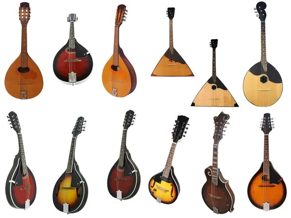 Image of mandolins under the white background — Stock Photo, Image