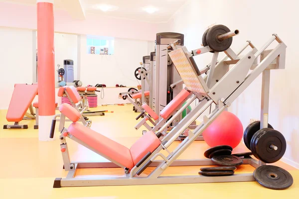 Interior of a modern fitness hall — Stock Photo, Image