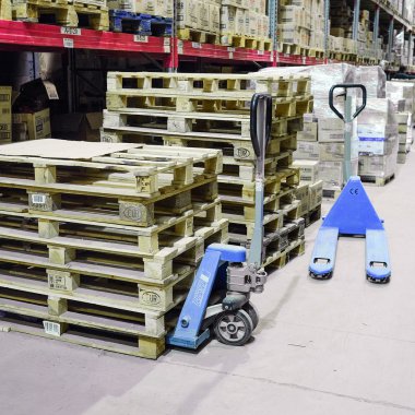 El ile bir yükleyici bir stok görüntü
